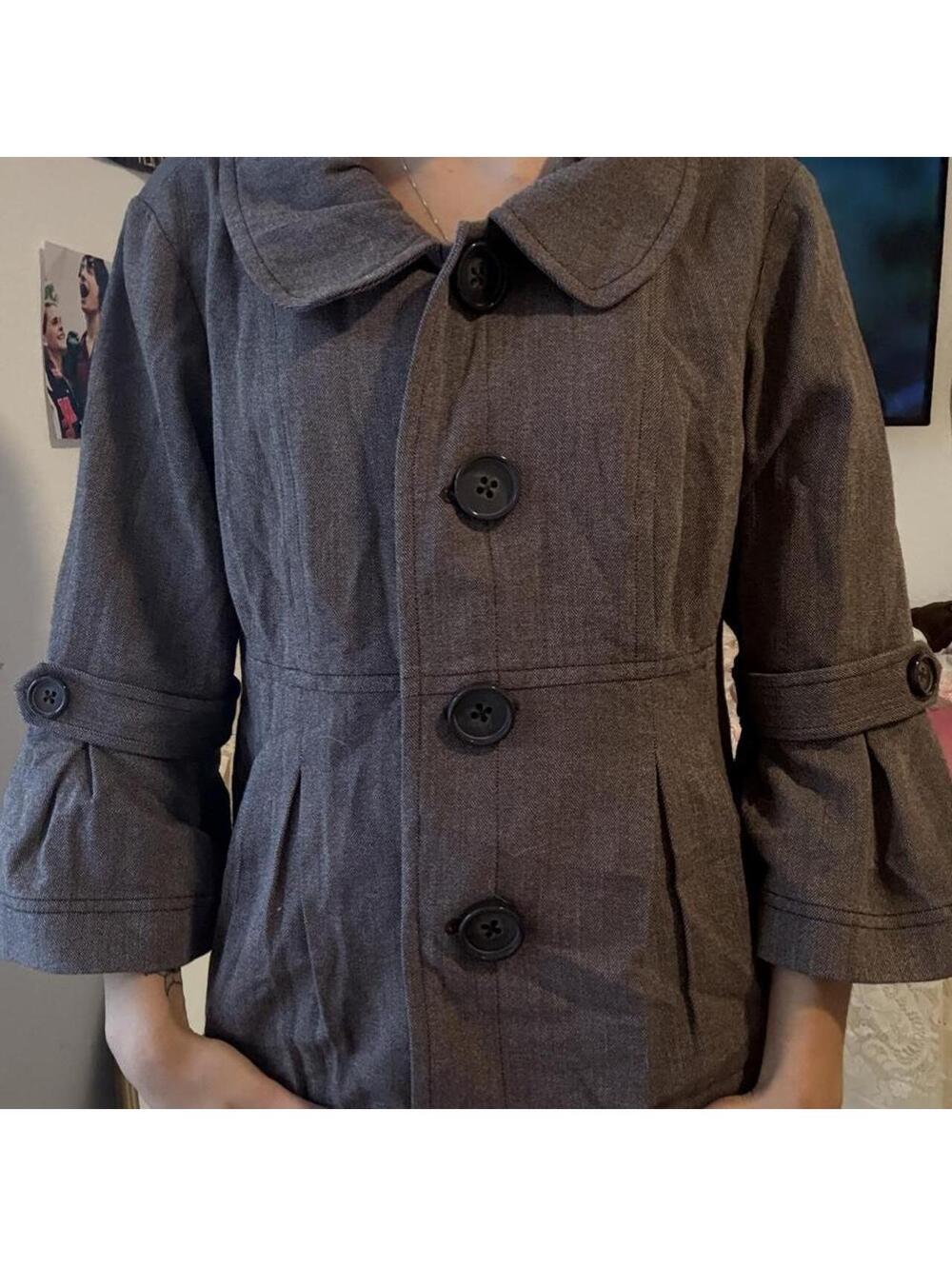 Ann Taylor Women's Grey and Brown Jacket